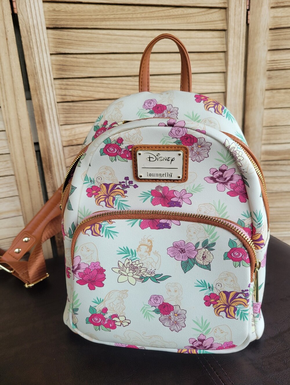 Loungefly Disney Princess Floral Mini Backpack Bag Purse